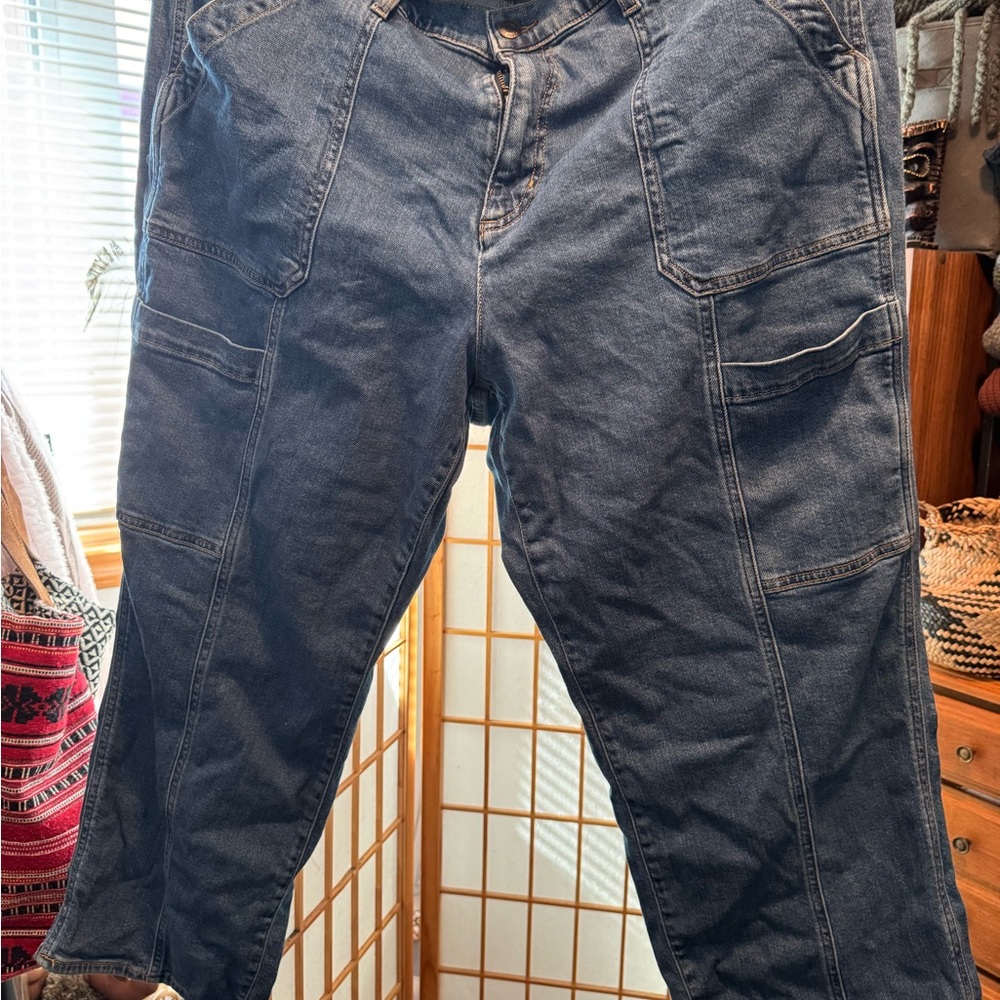 Lands' End Blue Cargo Pants